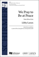 We Pray to Be at Peace from Missa Gaia SSA choral sheet music cover